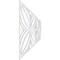 Ekena Millwork Set of Four Panels for 94 1/2"W x 32 1/4"H Otis Fretwork Wainscot Wall Paneling WPKP16X01X47OTS - alternate 4